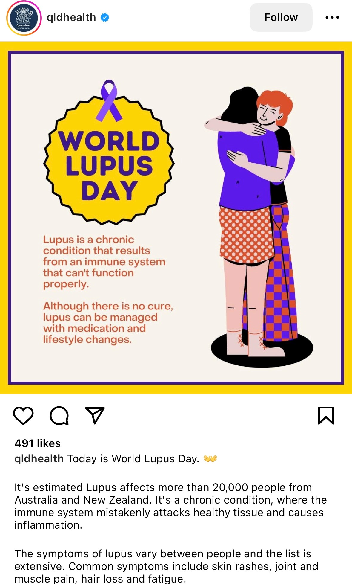 Queensland Health, social media post. 
