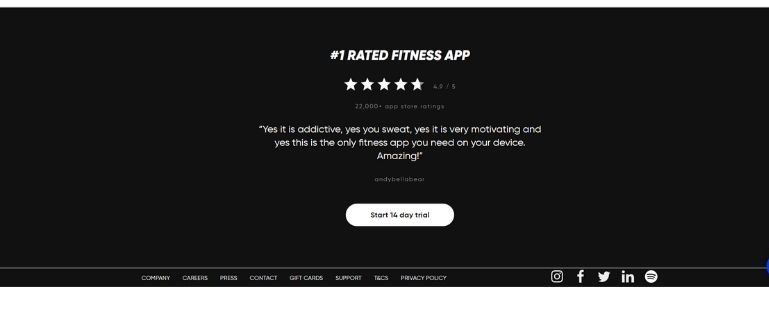Fiit app website free trial subscription form