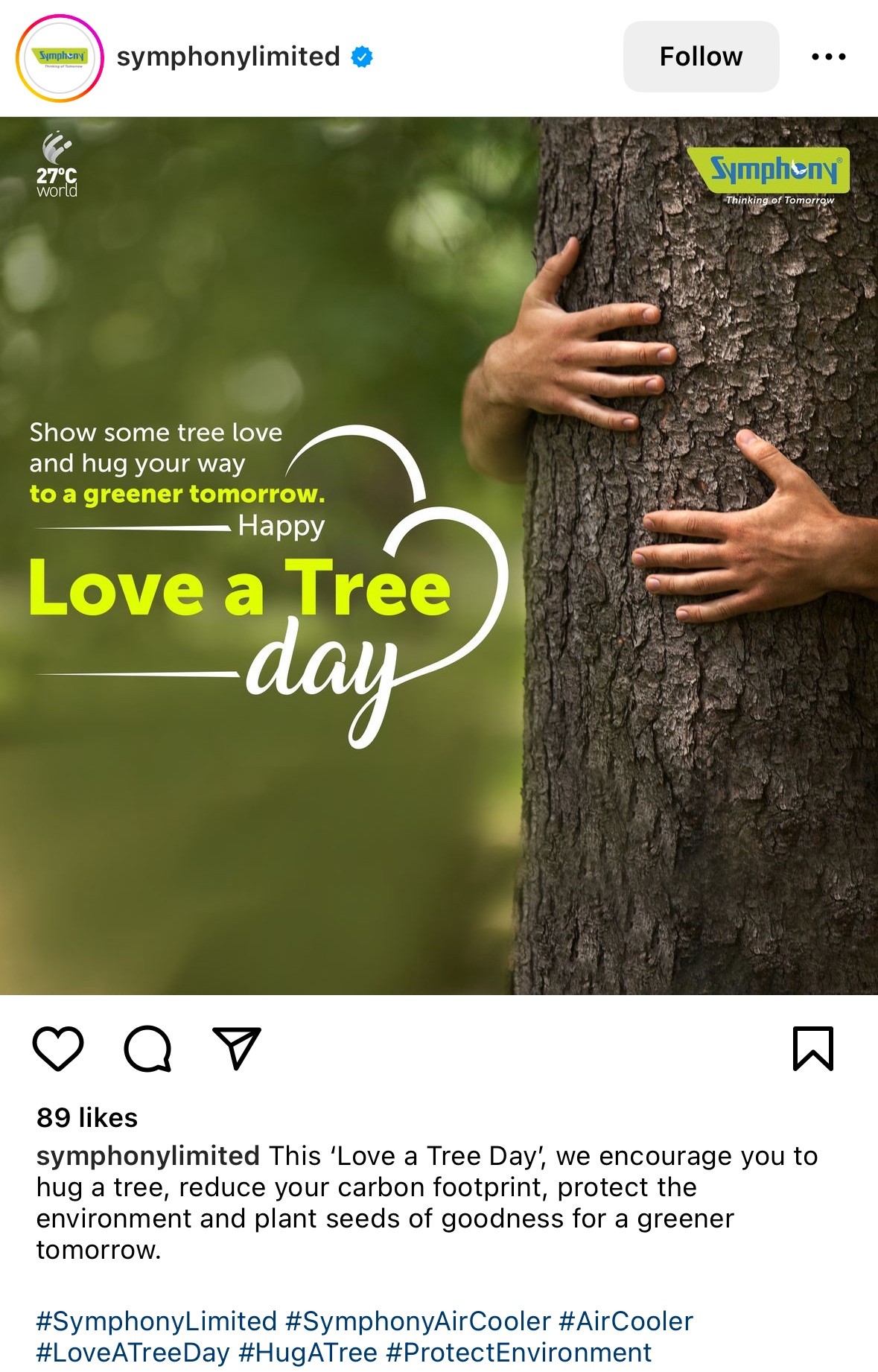 Symphony Limited, social media campaign. 
