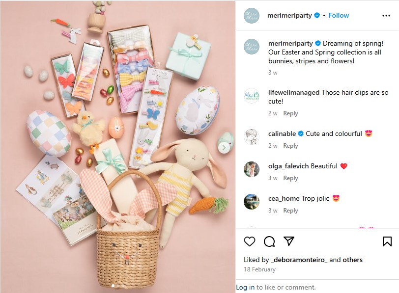 Meri Meri, Easter social media campaign.