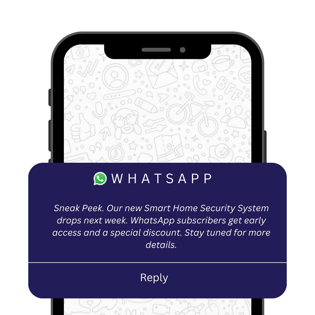 New product announcement WhatsApp