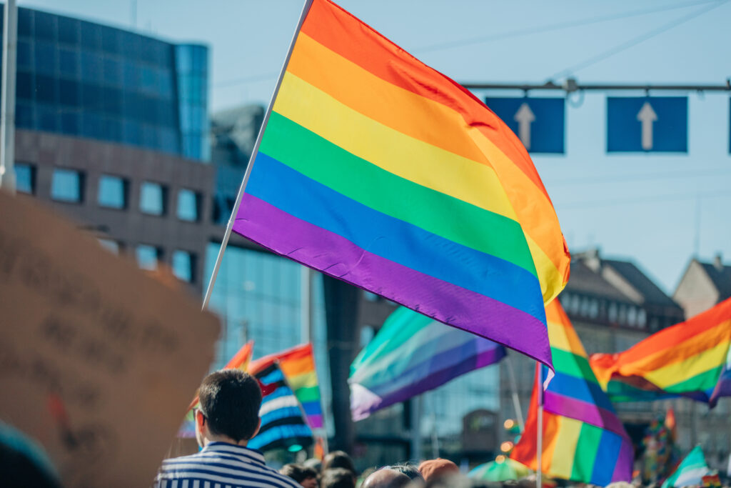 Pride flag.