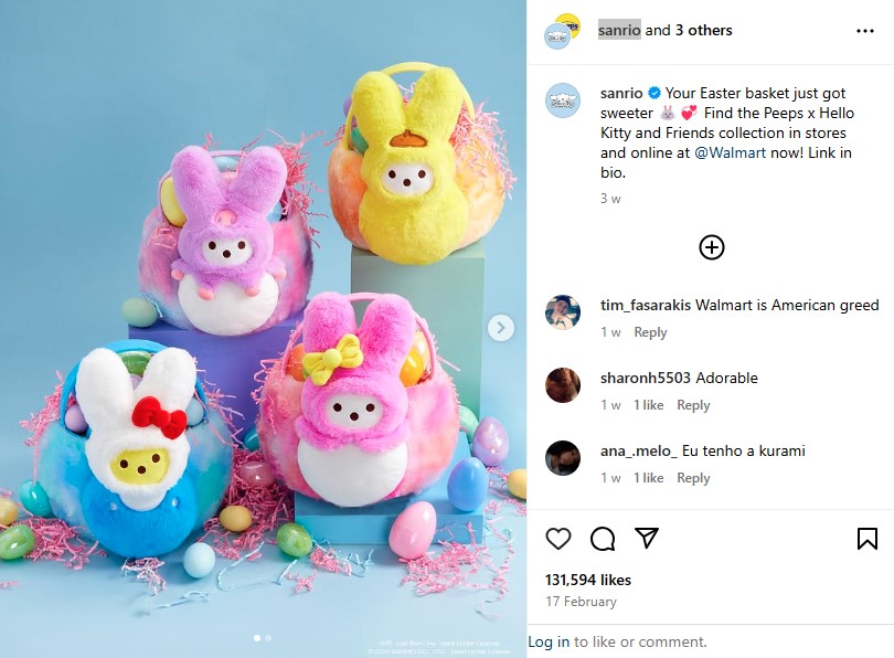 Sanrio, Easter social media campaign.