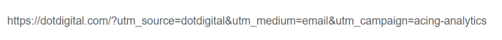 Dotdigital campaign tracking URL.