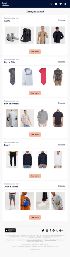 New in product recommendations to engage customers
